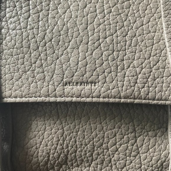 SHOP CLOSING / FINAL PRICE: All Saints Vincent blue-gray leather backpack - Picture 4 of 11